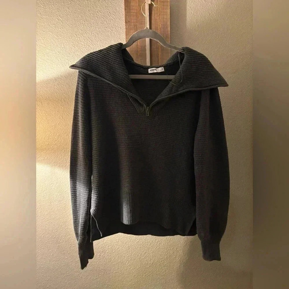 NWOT Sonoma unisex men’s size XS women’s size S 1/4 zip pullover grey - Picture 1 of 2